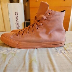 Converse NWOB! Chuck Taylor x OPI High Top Sneakers in Rust Pink. Sz M9/W11.